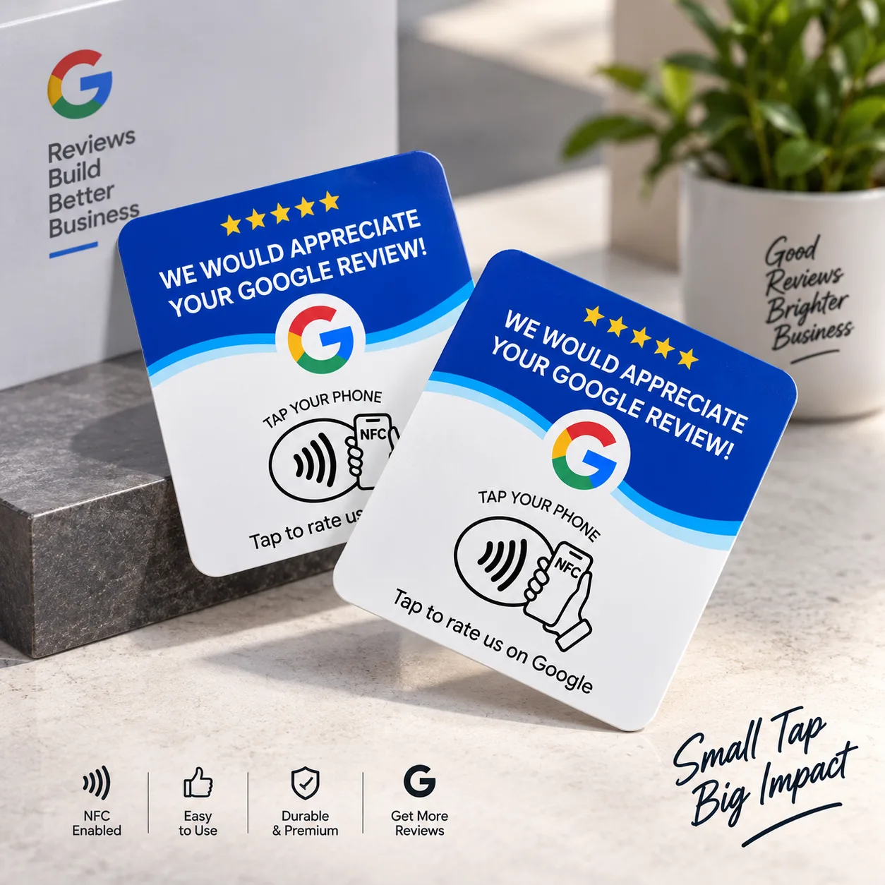 Tapify NFC card review front and back